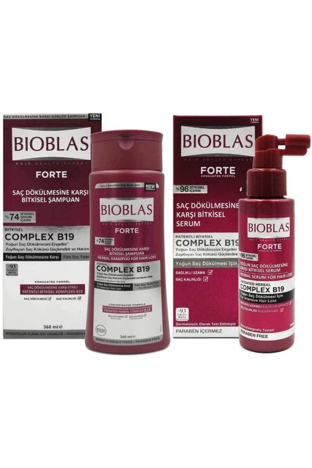 Forte Saç Dökülmesine Karşı Bitkisel Serum 100 Ml & Şampuan 360 Ml