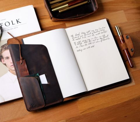 A5 Defter Deri Kılıf Organizer