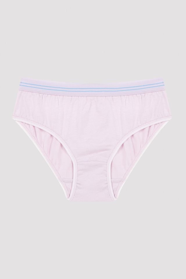 Lila Kız Çocuk Flower 3lü Slip Külot