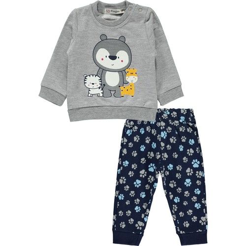 Pengim Baby Boy Suit 6-18 Months Gray