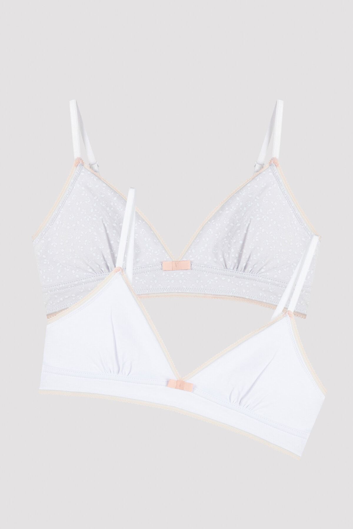 Çok Renkli My First Bra Floral 2li Bralet
