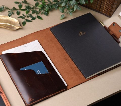 A4 Defter Deri Kılıf Organizer