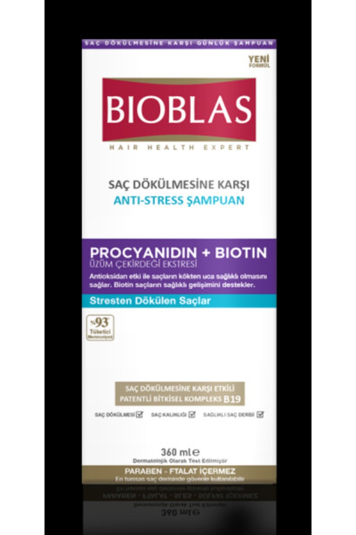 Bioblas Şampuan 360ml X 2 Adet Saç Dökülmesine Karşı Stresten Dökülen Saçlar İçin