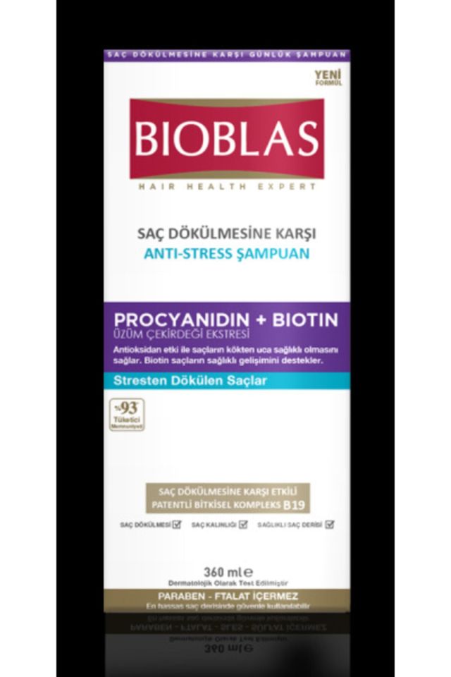 Bioblas Şampuan 360ml X 2 Adet Saç Dökülmesine Karşı Stresten Dökülen Saçlar İçin