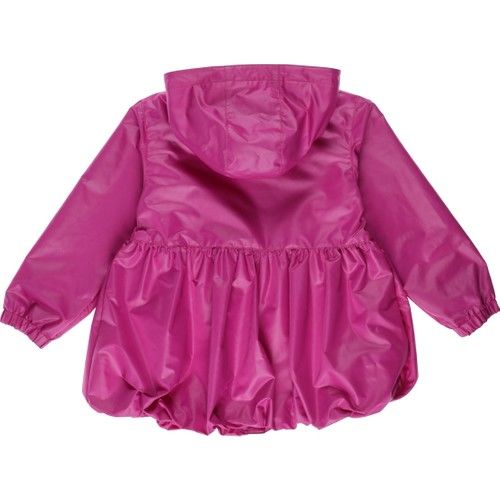 Girl's Skirt Balloon Detailed Hooded Raincoat