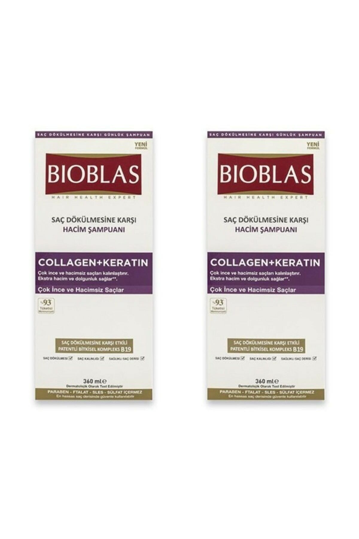 Collagen + Keratin Volume Shampoo 360ml X 2 Pieces
