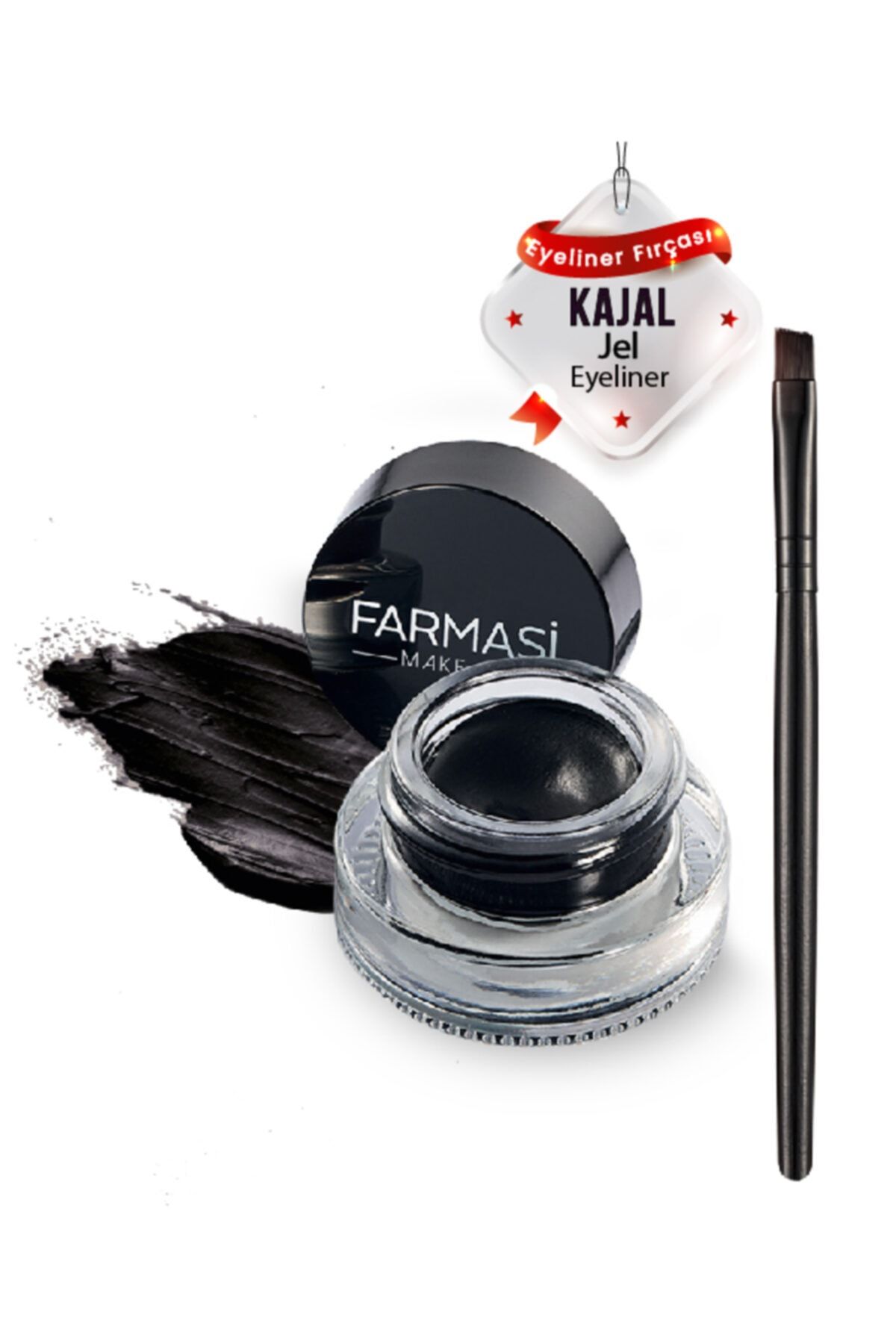 Kajal Jel Eyeliner & Eyeliner Fırçası