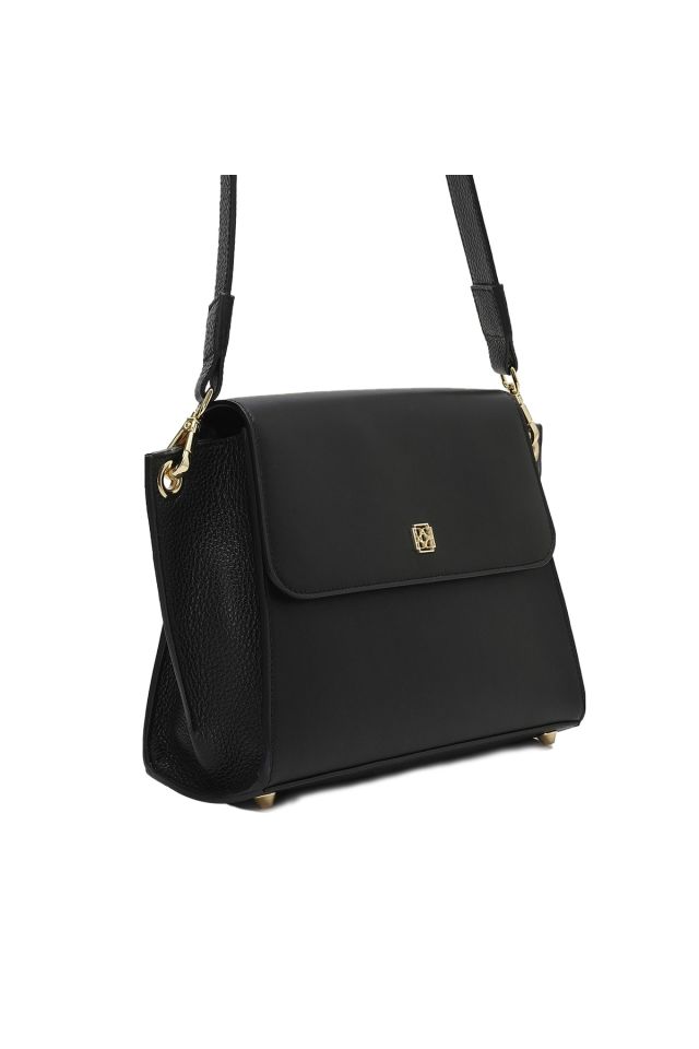 Anais Black Women's Leather Messenger Bag
