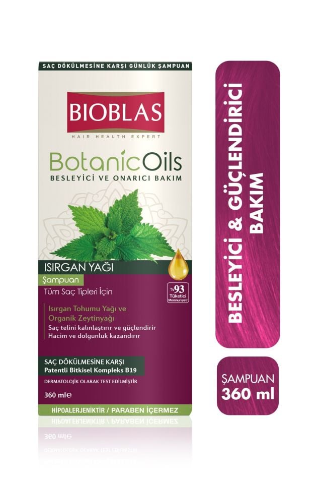 Botanic Oils Isırgan Yağlı Şampuan 360 ml