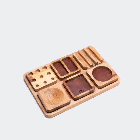 Desktop Modular Wooden Tray - Alabanda