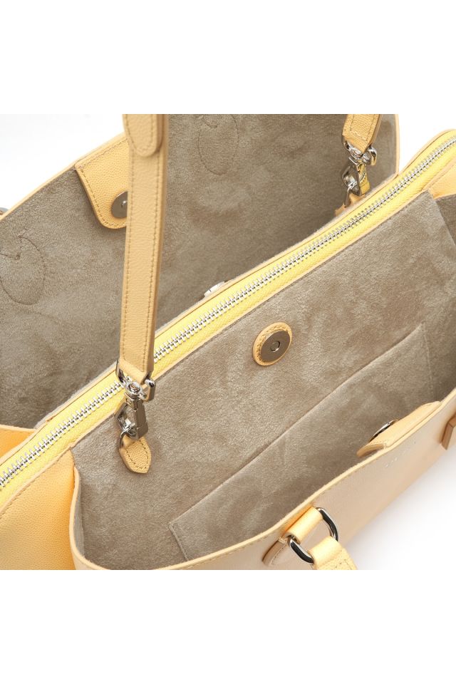 Ehren Yellow Women's Leather Shoulder Bag