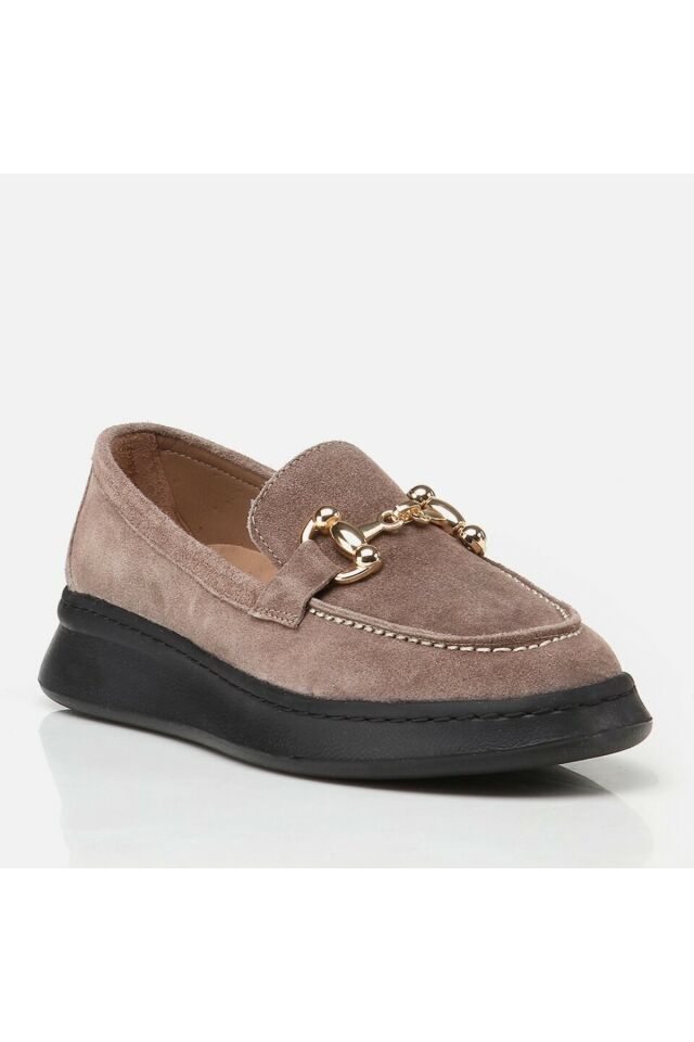 Genuine Leather Mink Women Loafers