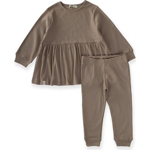 Fitilli Tunik Takım 2-8 Yaş Vizon