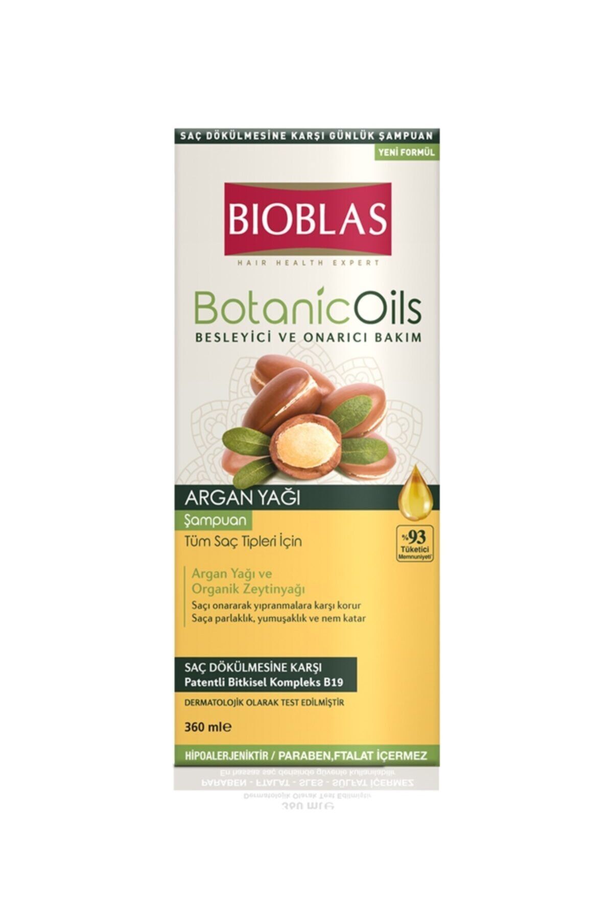 BioBlas Şampuan 360ml Argan Yağı Özlü Argan Şampuan 4 Adet