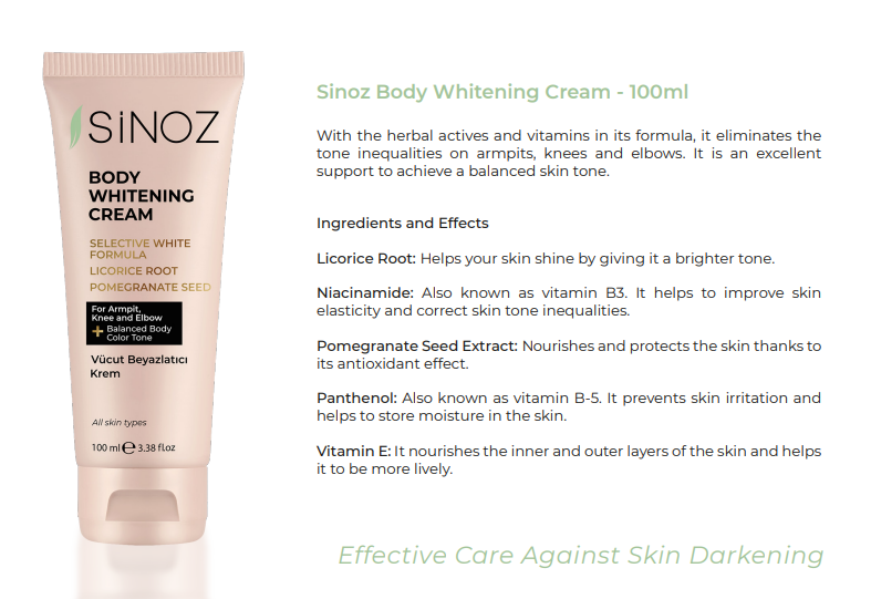 Body Whitening Anti-Dark Cream 100 ML