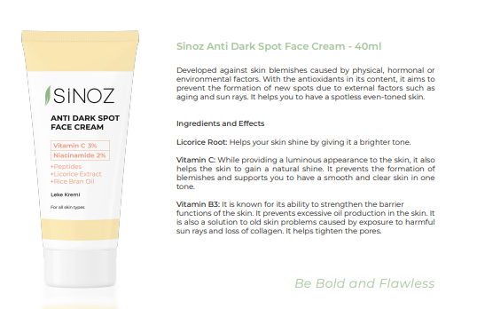 Anti-Dark Spots Tone Equalizing Cream with 3% Vitamin C 40 ML