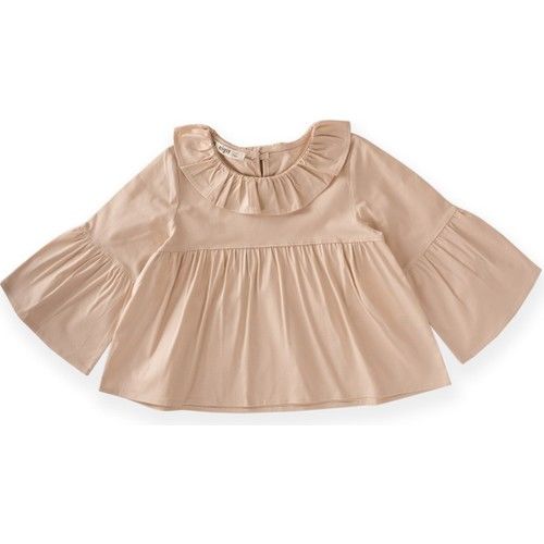 Poplin Gömlek 2-6 Yaş Camel