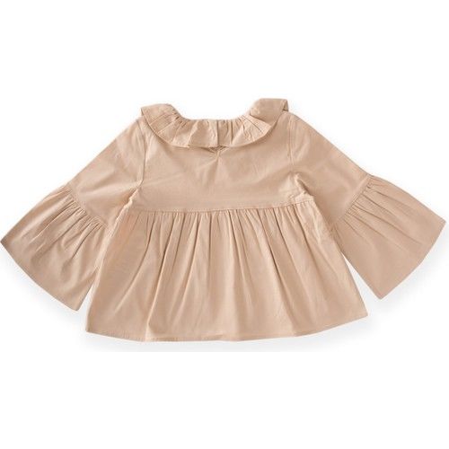 Poplin Gömlek 2-6 Yaş Camel