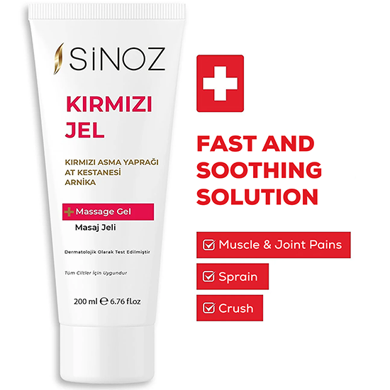Rahatlatıcı ve Isıtıcı Kırmızı Masaj Jeli 200 ML
