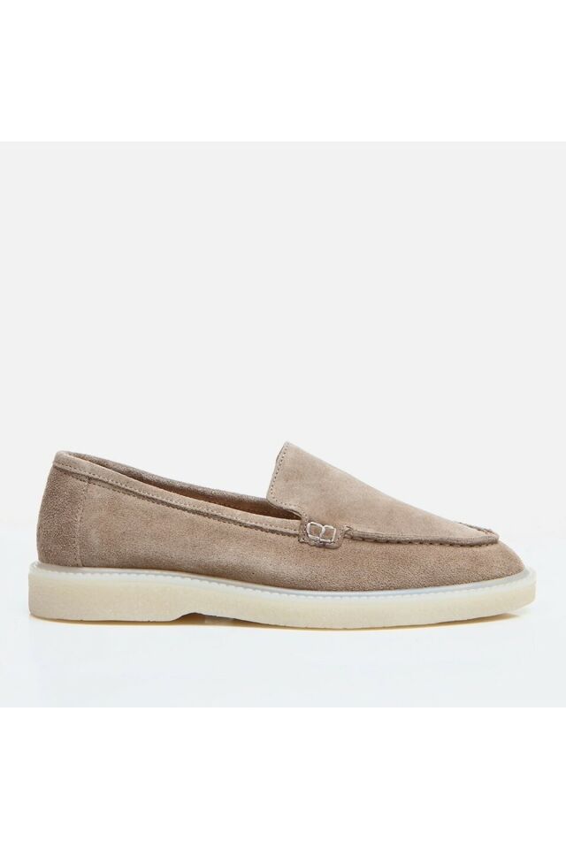 Hakiki Deri Vizon Kadın Loafer