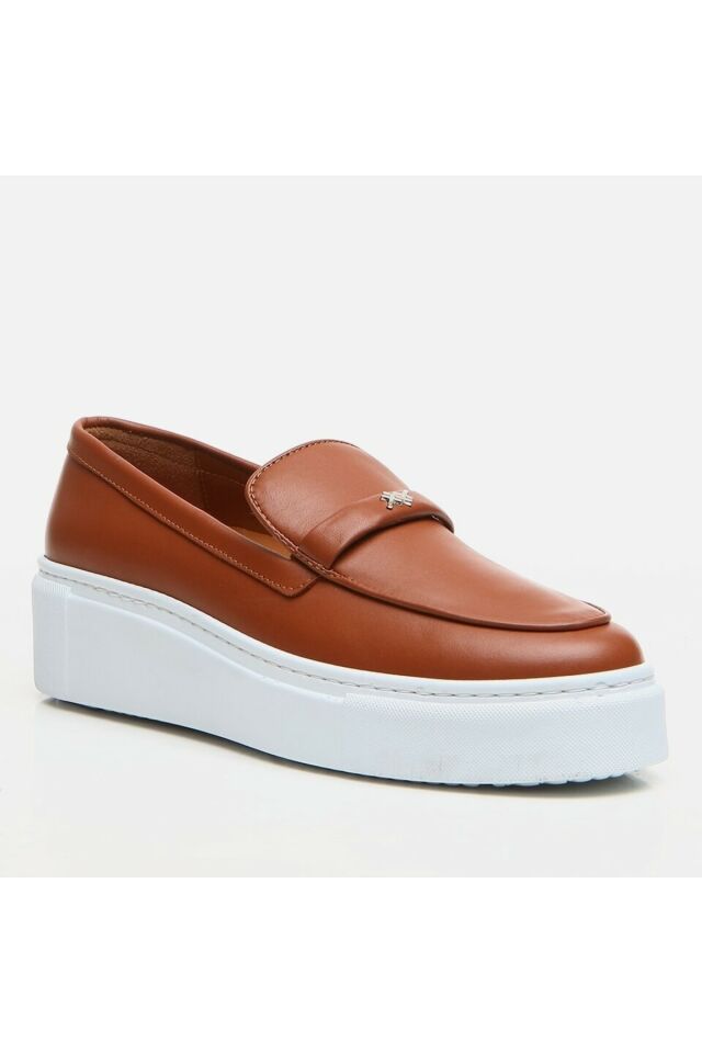 Hakiki Deri Taba Kadın Loafer
