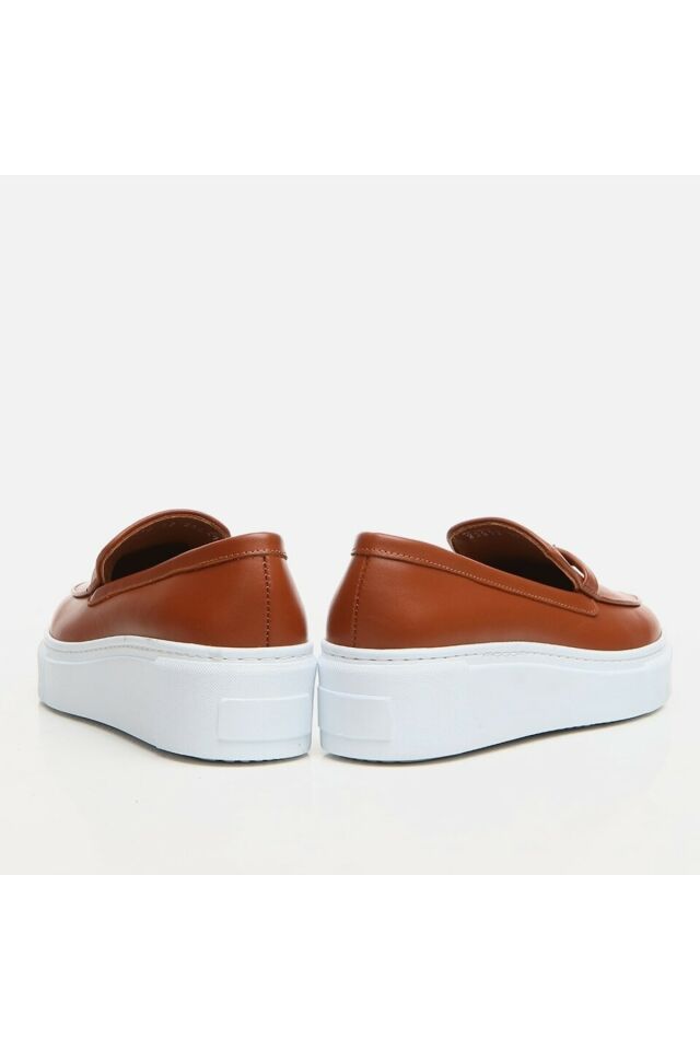 Hakiki Deri Taba Kadın Loafer
