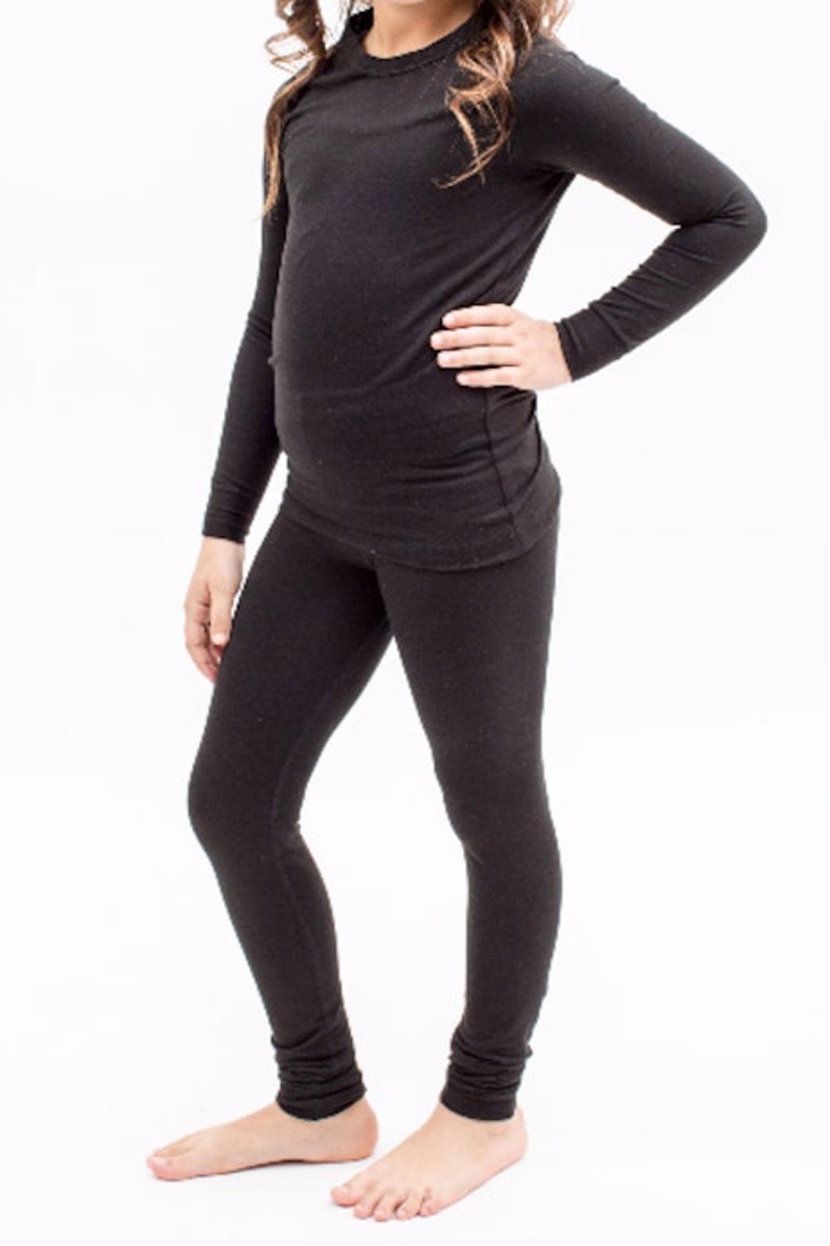 Girl's Thermal Underwear Athlete Thermal Underwear Tights Set