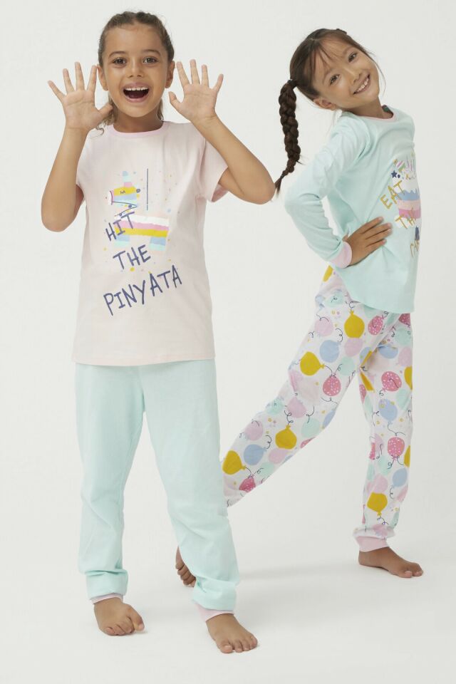 Girls' Pinata 4-Piece Pajamas Set