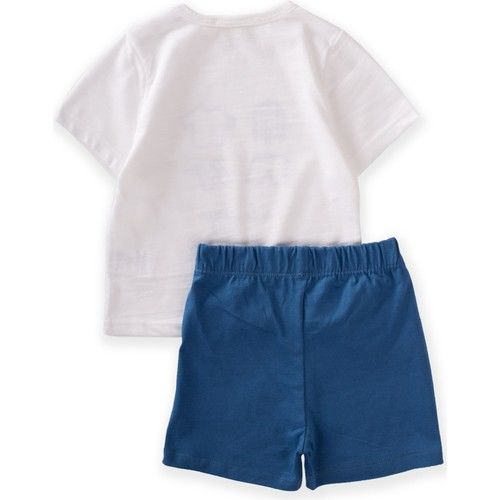 Holiday Theme Printed Capri Suit Age 1-5 Ecru
