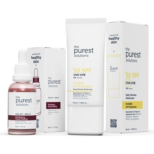 Canlandırıcı Cilt Tonu Eşitleyici Yüz Peeling Serum+Spf+50 Güneş Koruyucu