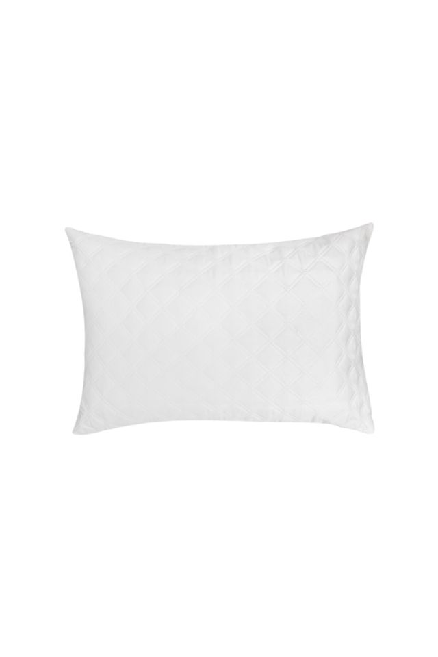 Star Quilted Pillow Protector 50x70 Cm White