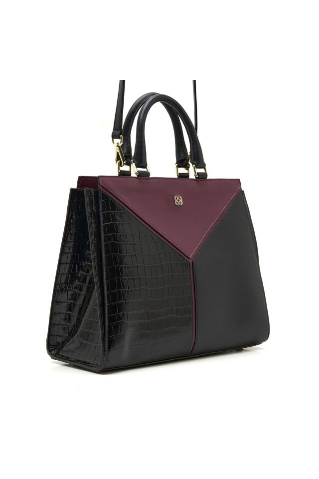 Karmen Black Women's Leather Handbag
