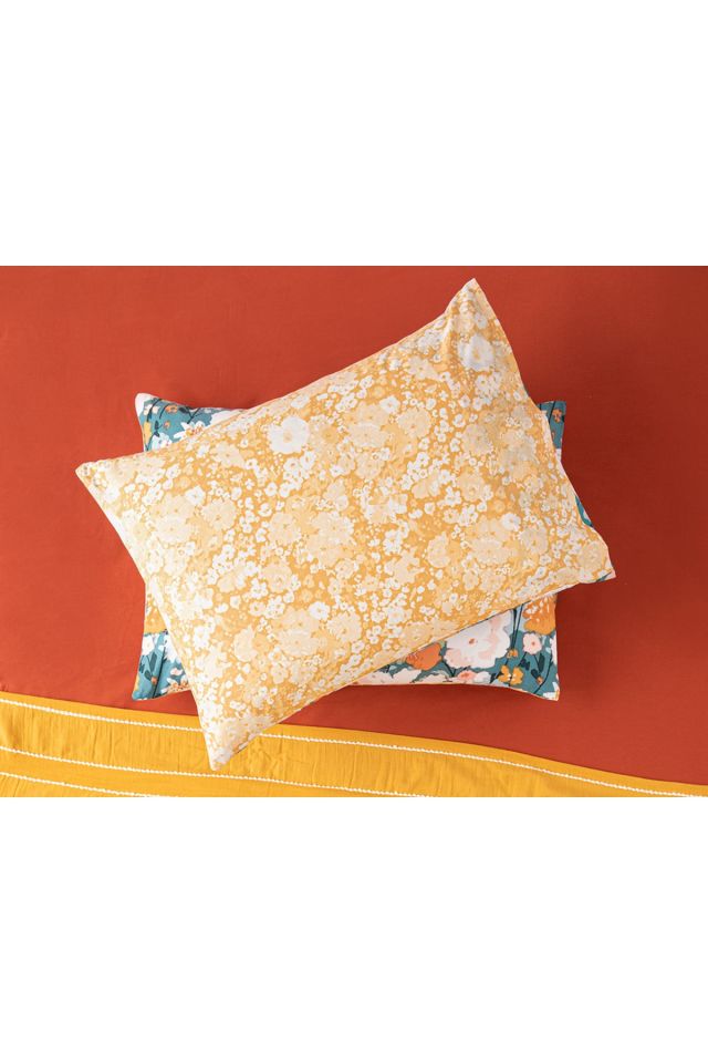 Camellia Cotton 2-Pack Pillowcase 50x70 Cm Peach