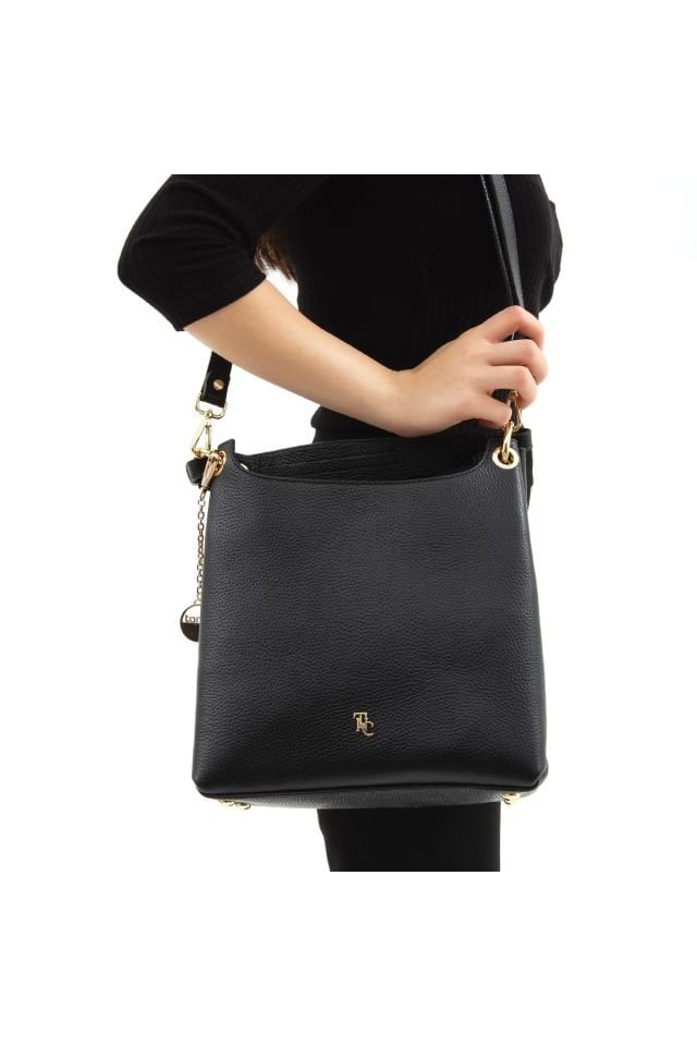 Women's Leather Shoulder Bag 363 8064 Bn Canta