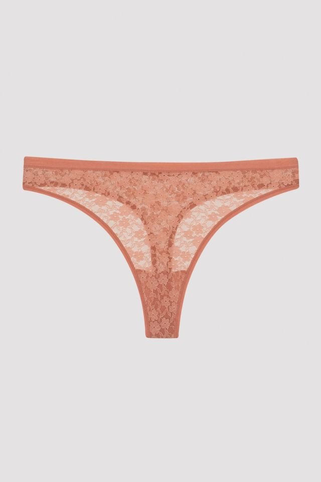 Gül Kurusu Lacy Dream Thong Külot