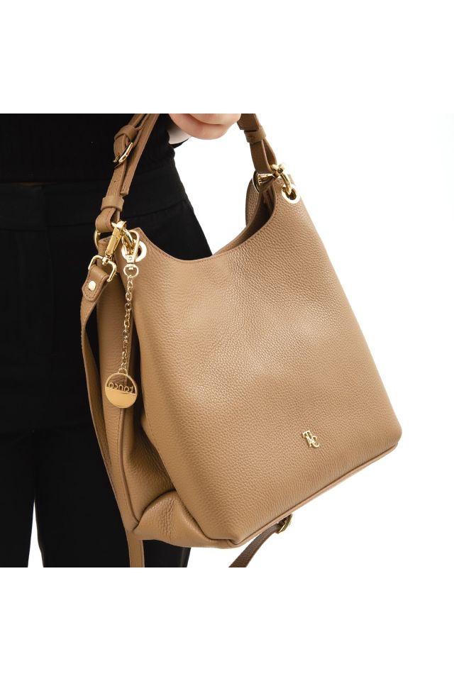 Women's Leather Shoulder Bag 363 8064 Bn Canta