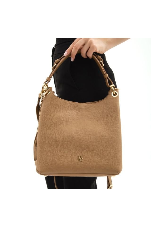 Women's Leather Shoulder Bag 363 8064 Bn Canta