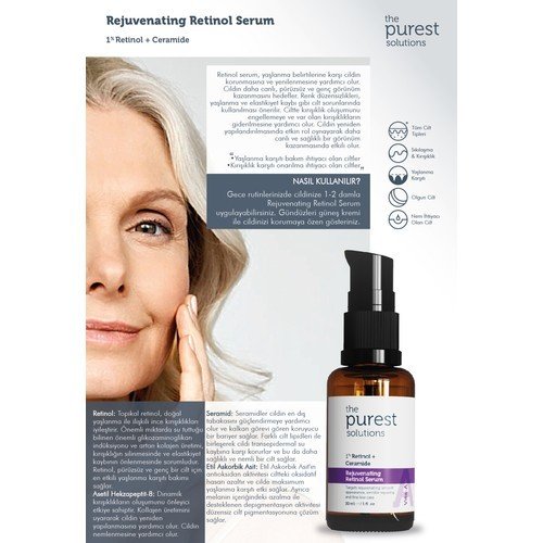 Vita-A Serum & Onarıcı & Besleyici Retinol Serum (1% Retinol + Ceramide)