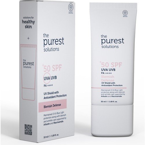 Lekeli Ciltler için Antioksidan Destekli Güneş Kremi, 50+ Spf Uva/Uvb Blemish Defense - Antioxidant Protection