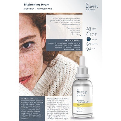 Leke Gidermeye Yardımcı Cilt Tonu Eşitleyici Cilt Bakım Serumu 30 ml Arbutin %2 + Hyaluronic Acid