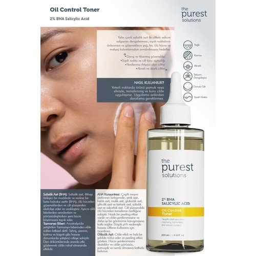 Bha 2% Oil Control Toner & Blackhead Targeting, Oiling, Pore Balancing Toner