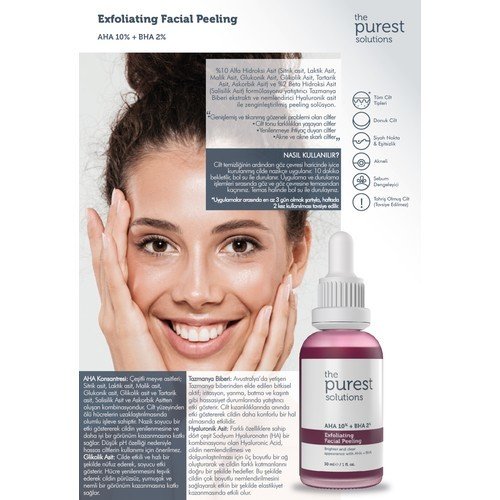 Revitalizing Skin Tone Evening Face Peeling Serum 30 ml Aha 10% + Bha 2%