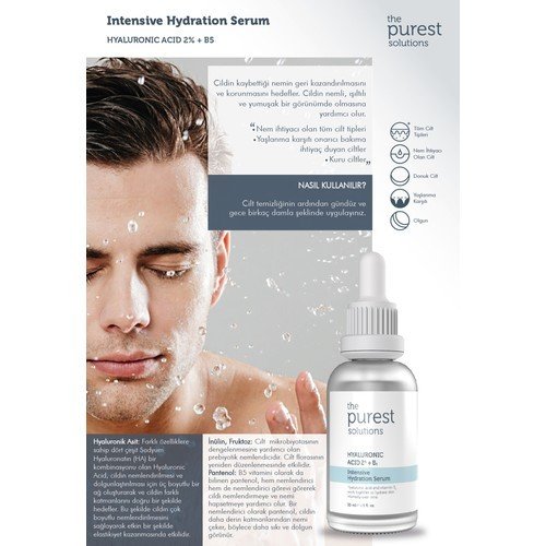 Tüm Cilt Tipleri Için Yoğun Nemlendirici Bakım Serumu (Hyaluronic Acid %2 + B5)