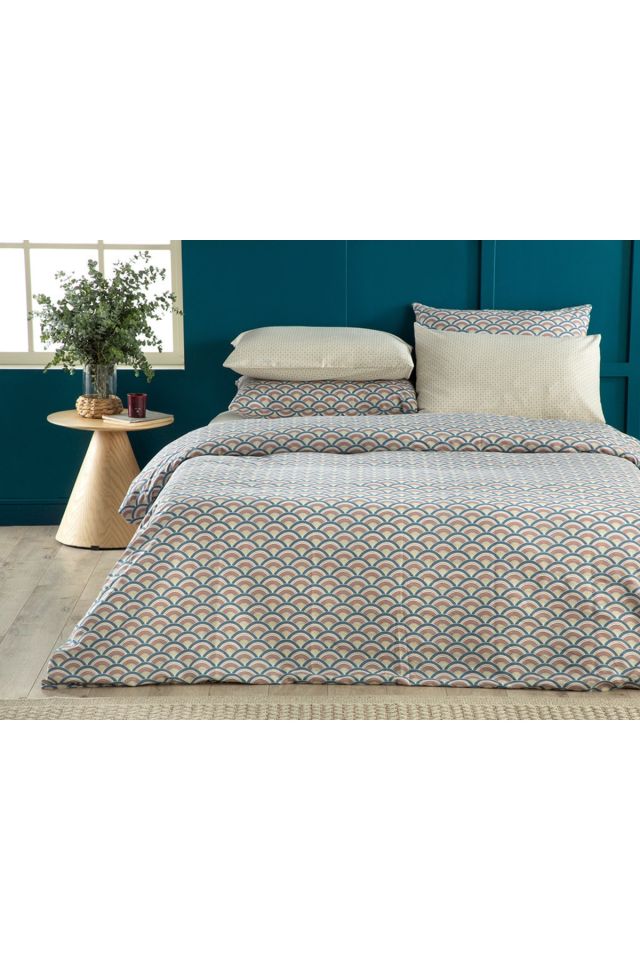 Brook Kolay Ütülenir Tek Kişilik Nevresim 160x220 Cm Mavi – Tarçın