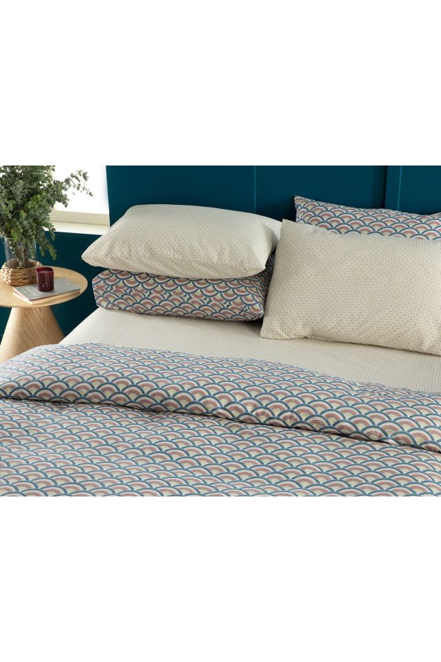 Brook Kolay Ütülenir Tek Kişilik Nevresim 160x220 Cm Mavi – Tarçın