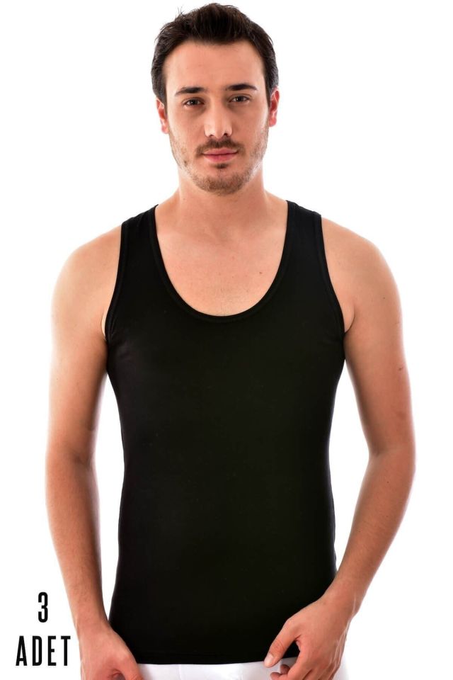 Men's Black 3 Pieces Elite 1201 Modal Elasthan Athlete