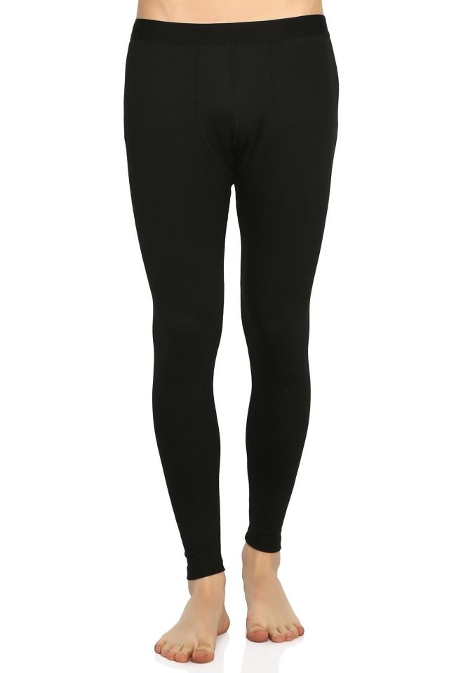 Men's Black Men's Thermal Raised Tights Underwear