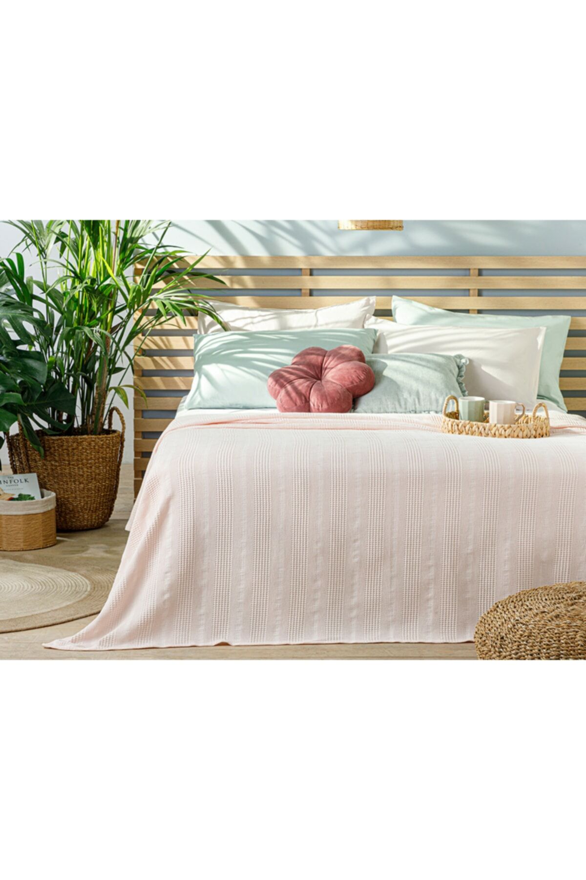 Comb Plain Cotton Single Pique 150x220 Cm Pink