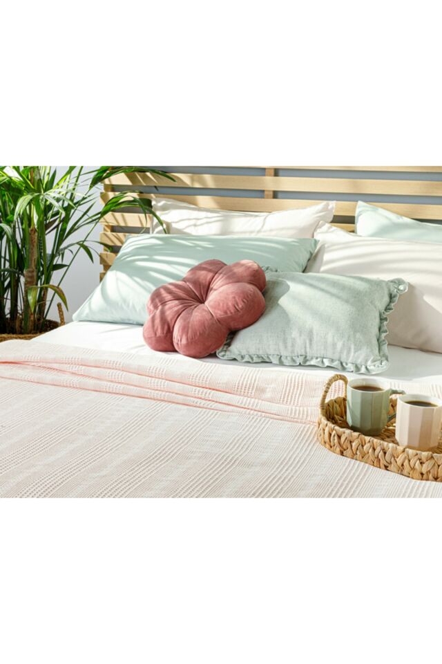 Comb Plain Cotton Single Pique 150x220 Cm Pink