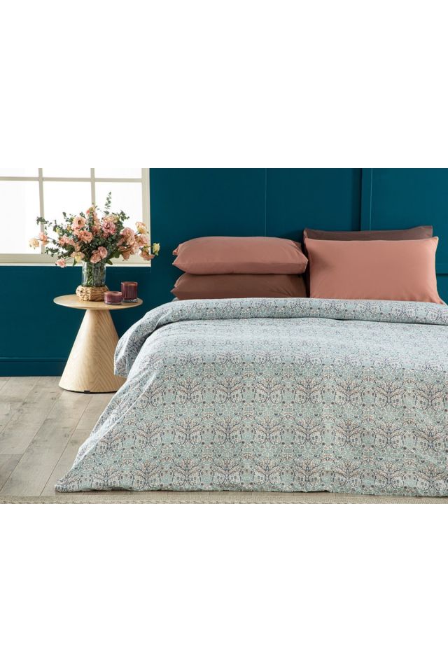 Primrose Kolay Ütülenir Tek Kişilik Nevresim 160x220 Cm Mavi